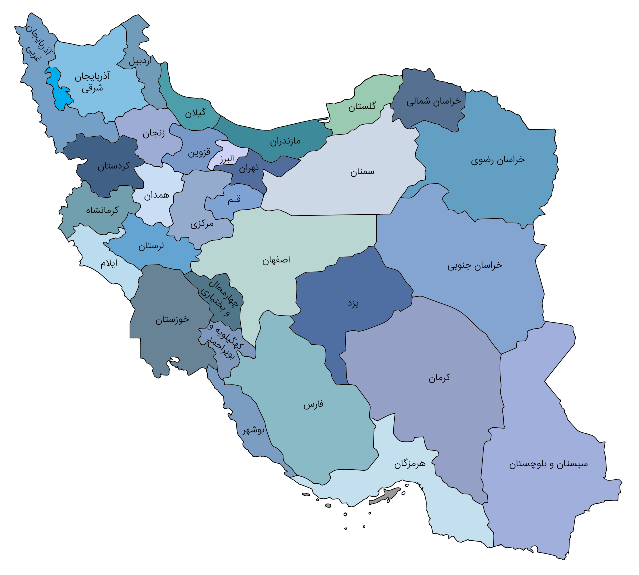 دانلود نقشه ایران