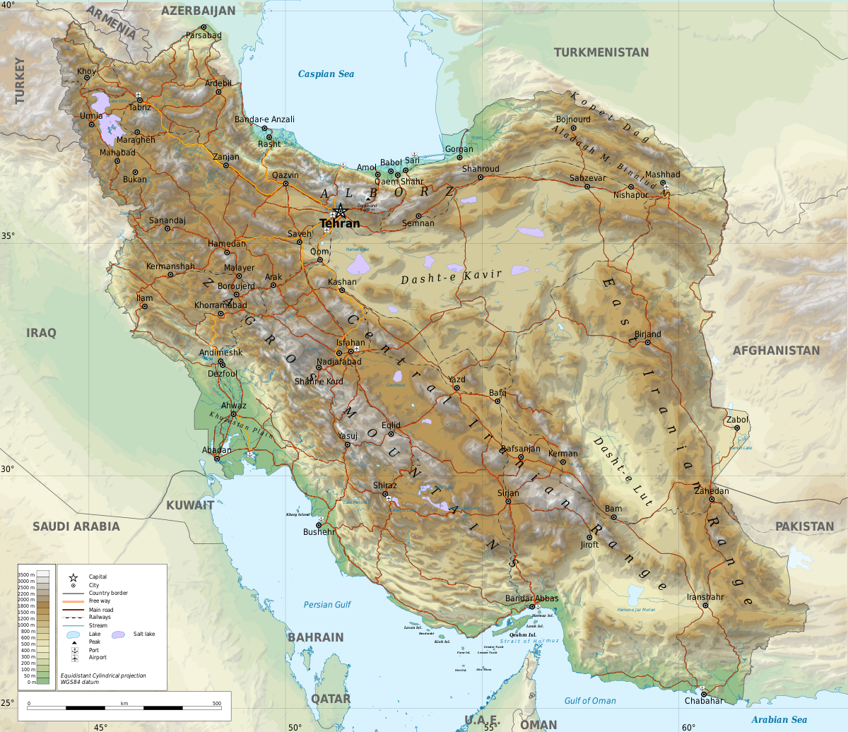 نقشه راههای ایران 1401 با کیفیت بسیار عالی و زوم بینهایت
