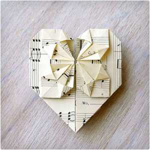کارت اوریگامی برای ولنتاین