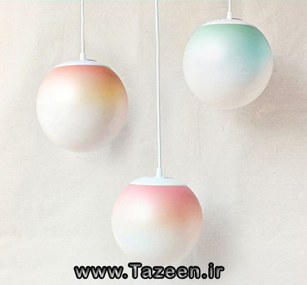حباب های رنگی برای لامپ