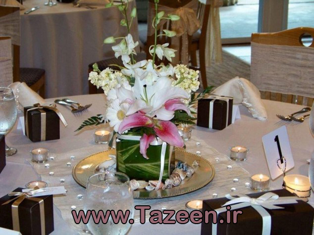 تزیین کادو و میز غذای عروس