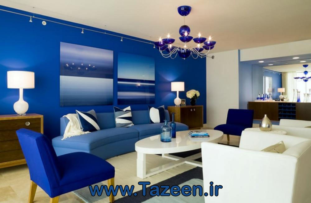 دکوراسیون منزل با رنگ آبی