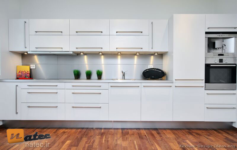  کابینت آشپزخانه با رنگ سفید استخوانی